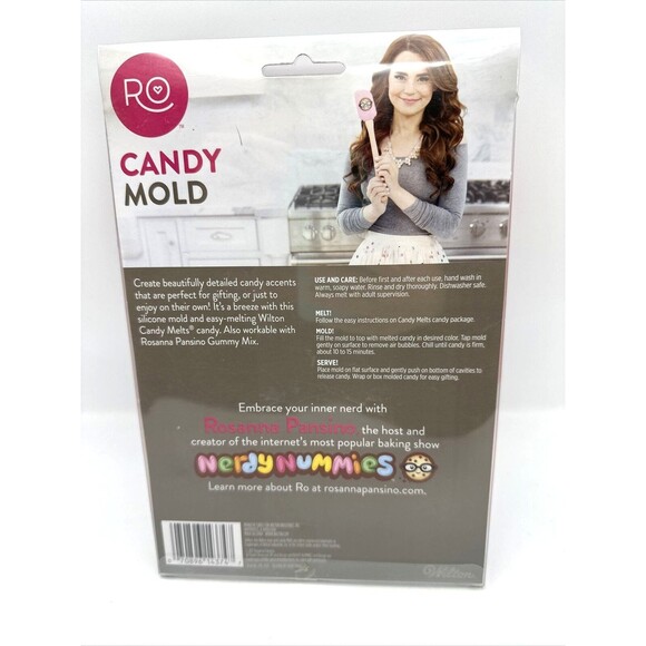 Wilton Heart Silicone Candy Mold Valentine Nerdy Nummies RO NEW - Picture 3 of 3